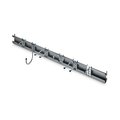 Triton Products 31 In. W Gray Epoxy Coated Steel Combination Rail Kit with 6 Heavy-Duty Assorted Rail Hooks 1710